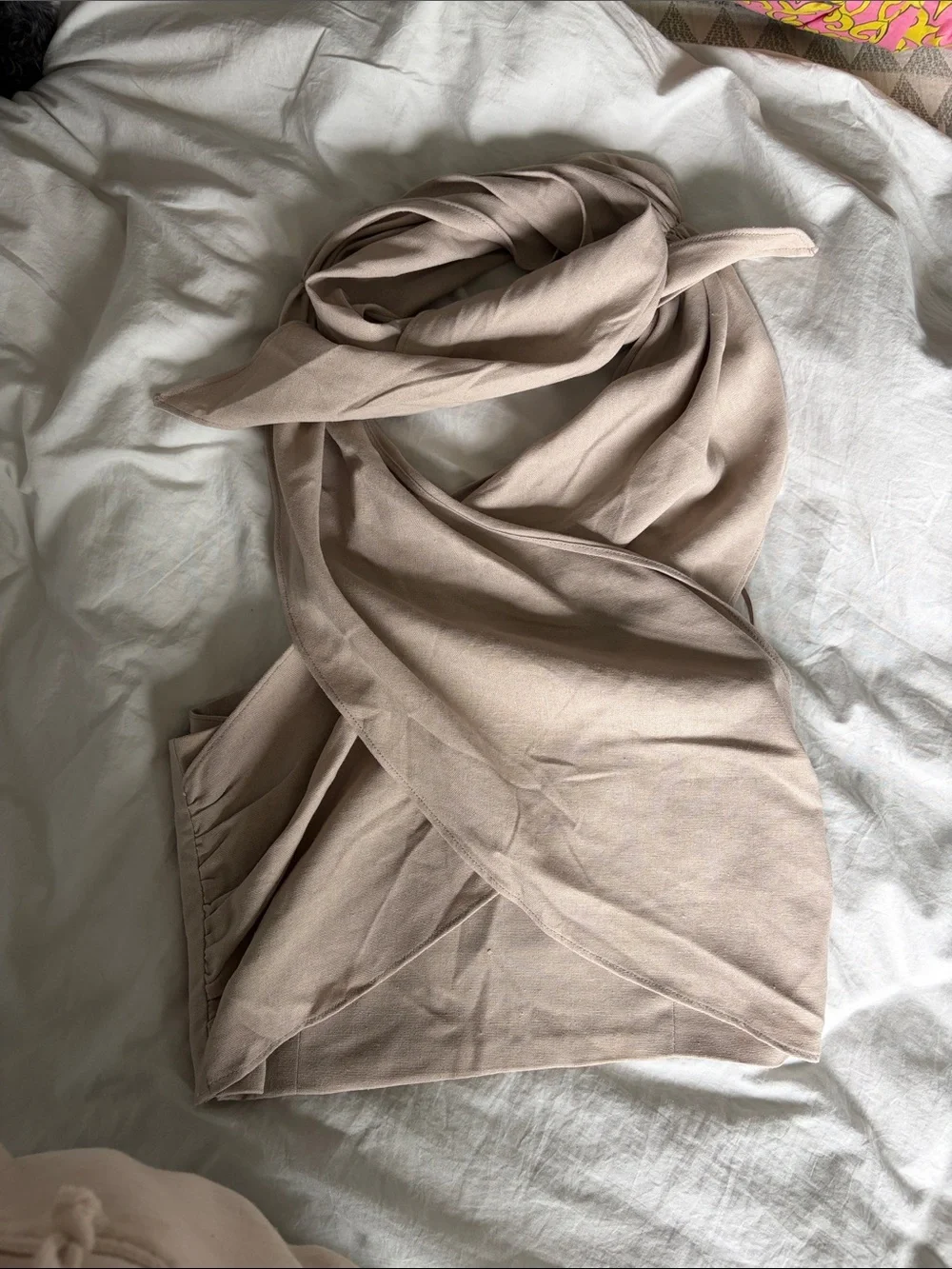 NWT Commense Linen Wrap Top - Picture 9 of 9